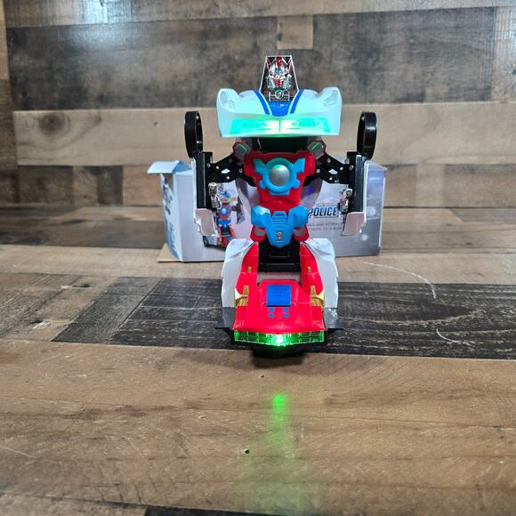 Transformer Robot Police Car w/ Lights & Sounds - Picture 8 of 10